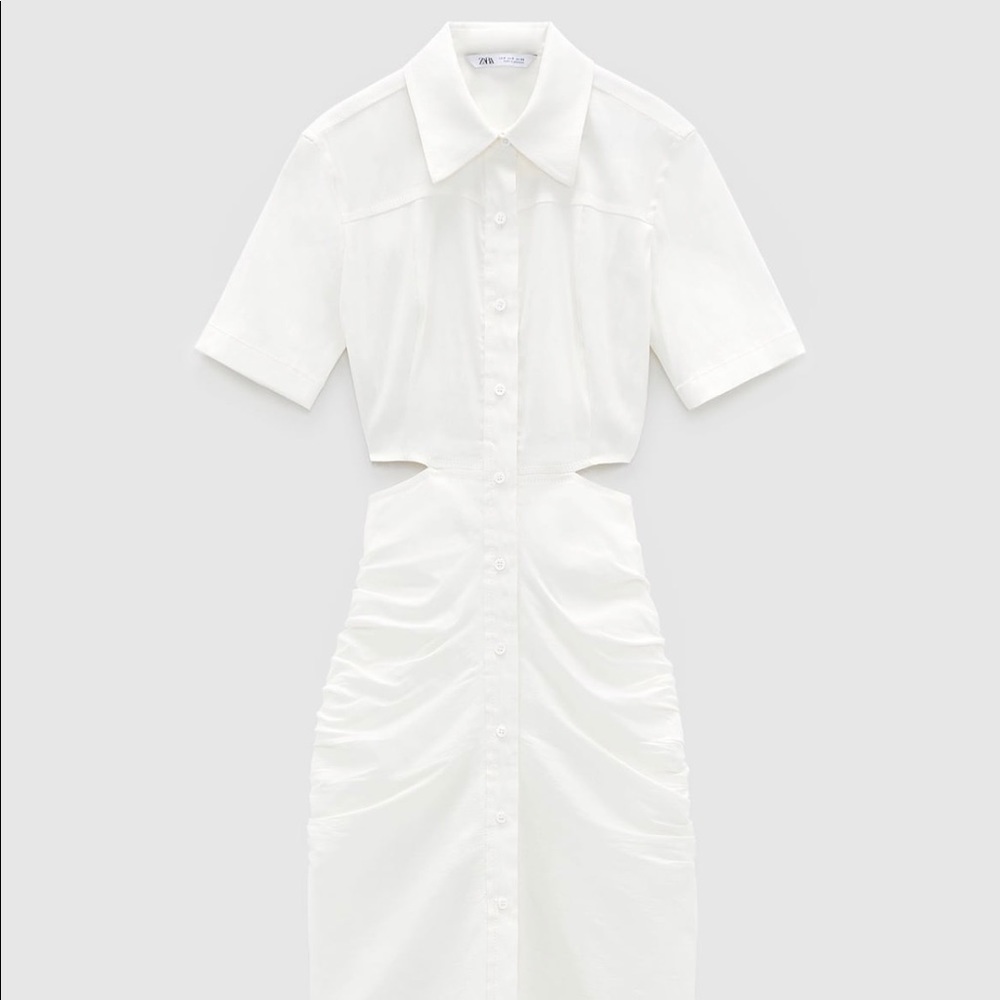 Zara Cut Out Rustic Dress